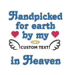 Customize - Handpicked for Earth Embroidery Design - 2 Sizes - 4x4 and 5x7 Hoop - Emailed Download Design