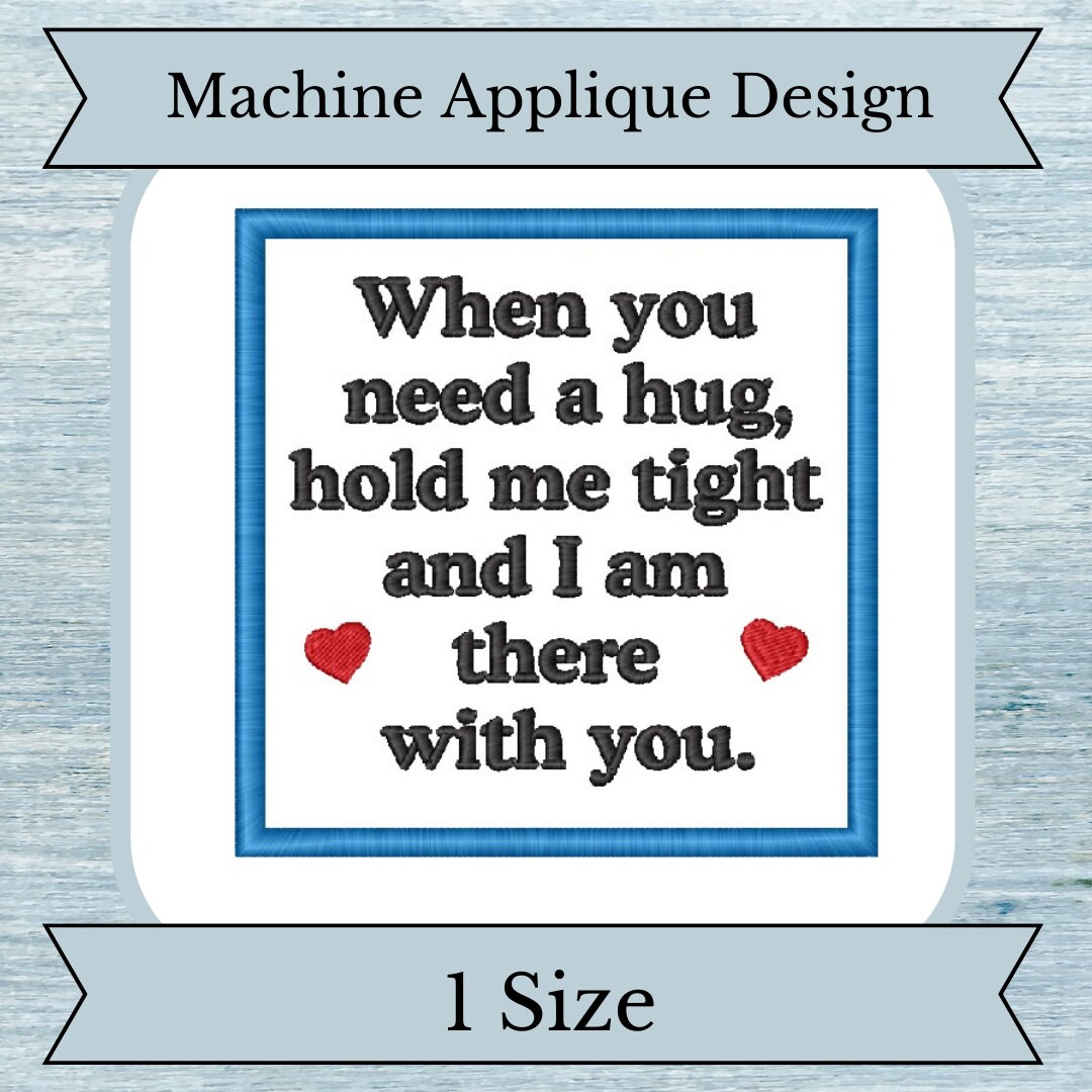 Memory Bear Poem Applique Embroidery Design - 1 Size - 4x4 Hoop ...