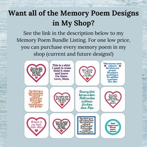 Memory Bear Poem Applique Embroidery Design - 1 Size - 4x4 Hoop ...