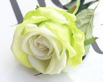 10pcs Dusty Pink Velvet Open Rose Roses Artificial Flowers Silk Flower Silk Flowers for Wedding Bridal Bouquet Floral Arrangement Home Decor
