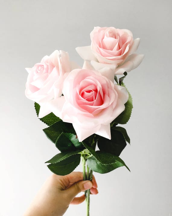 7 Color 10pcs-40pcs Latex Real Touch Rose 6CM Flowers Bouquet wedding Home Decor