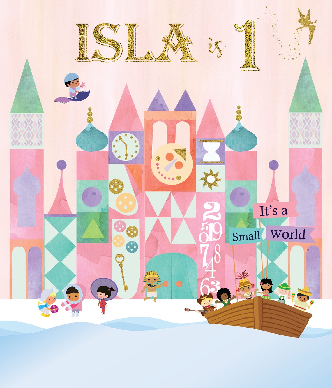 Custom Order: Customized It's a Small World Printable | Etsy