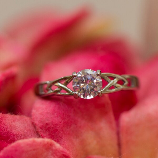 Stainless Steel Engagement Ring Etsy