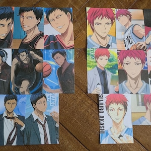 Tarjetas fotográficas de anime hechas por fanáticos del baloncesto Kuroko