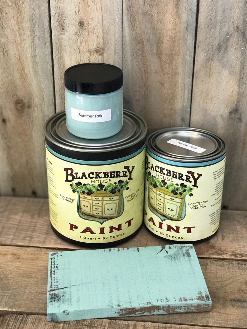 Summer Rain Light Blue Paint Blackberry House Home Decor Furniture
