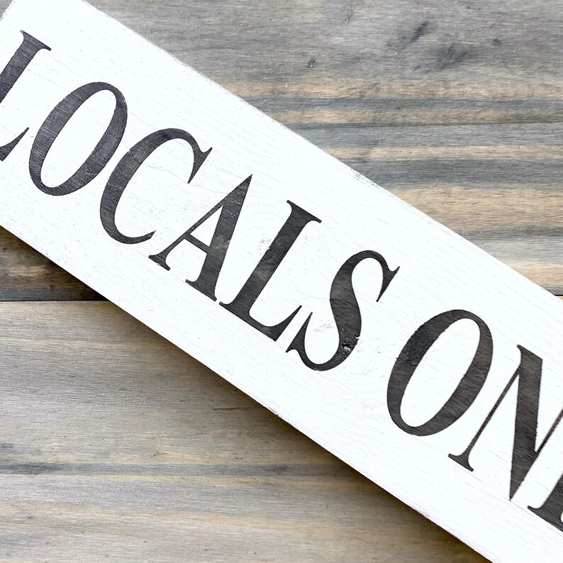 LOCALS ONLY sign, beach house home decor, wood sign, beach locals, nautical sign, beach cottage decor, handpainted sign, coastal grandmother image 5