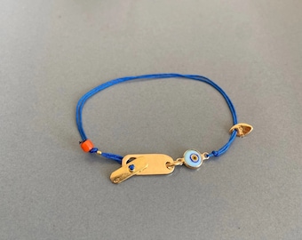 Truelove 6 Unisex Bracelet, Handmade Jewelry Design, 925 sterling Silver and Bronze