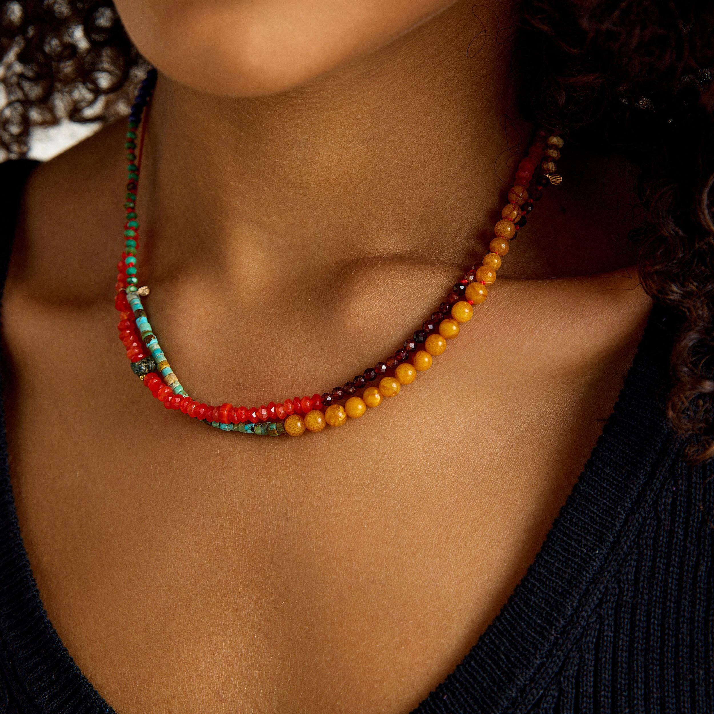 Coral Coin Necklace - Etsy