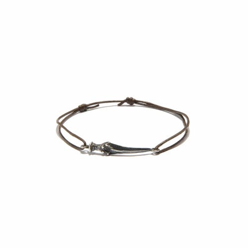 Pulsera para hombre de Target, plata de ley 925 y cuero, elegante idea de regalo para él.
