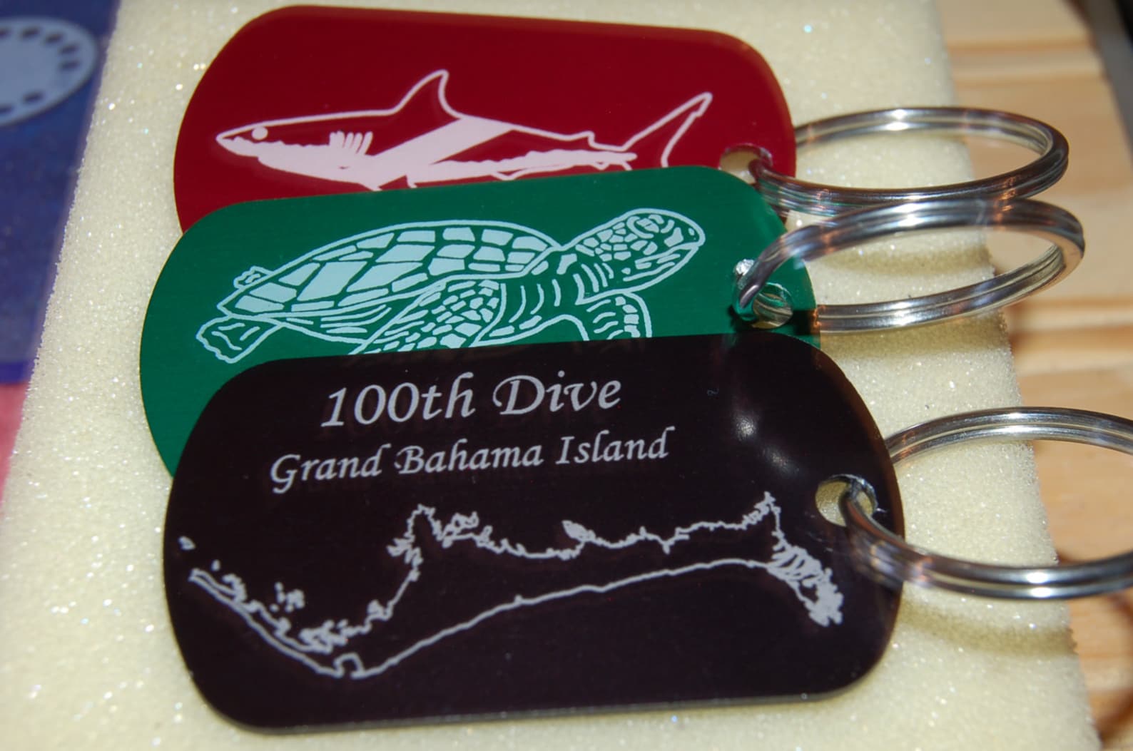 Scuba diver BCD ID tags. Custom engraving. Etsy