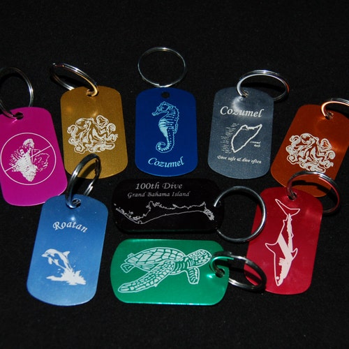 Scuba Diver BCD ID Tags. Custom Engraving. Etsy