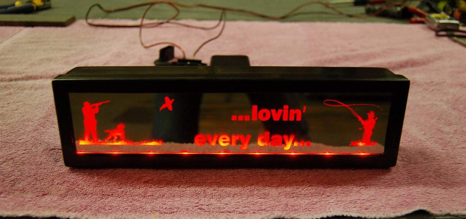 Trailer Hitch Cover Lighted LED Illuminatedcustom Engraved Etsy