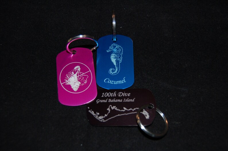 Scuba Diver BCD ID tags both sides bulk only Etsy