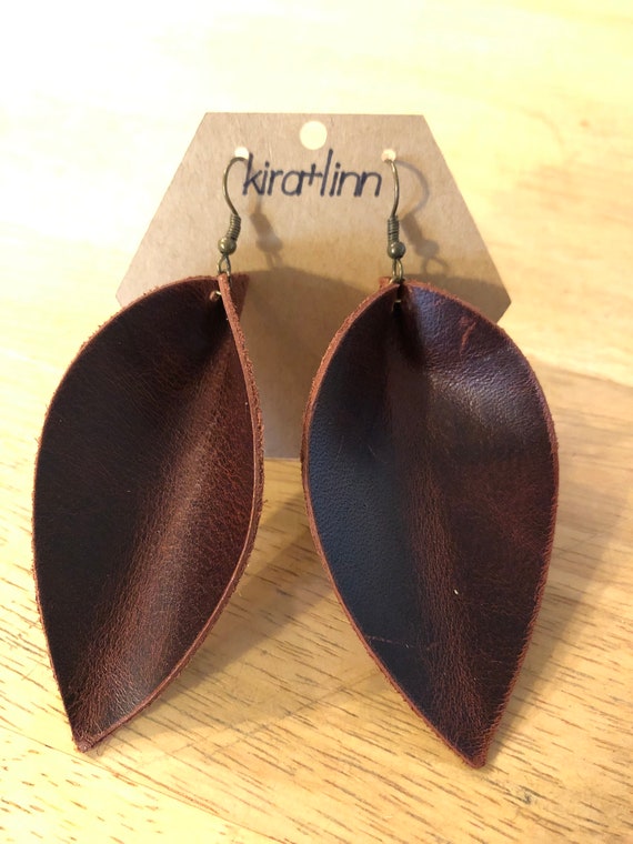Leather Leaf Earrings Joanna Gaines Inspired - Joanna Gaines Earrings Leather Leather Leaf Earrings Joanna Gaines Inspired - Joanna Gaines Earrings Leather