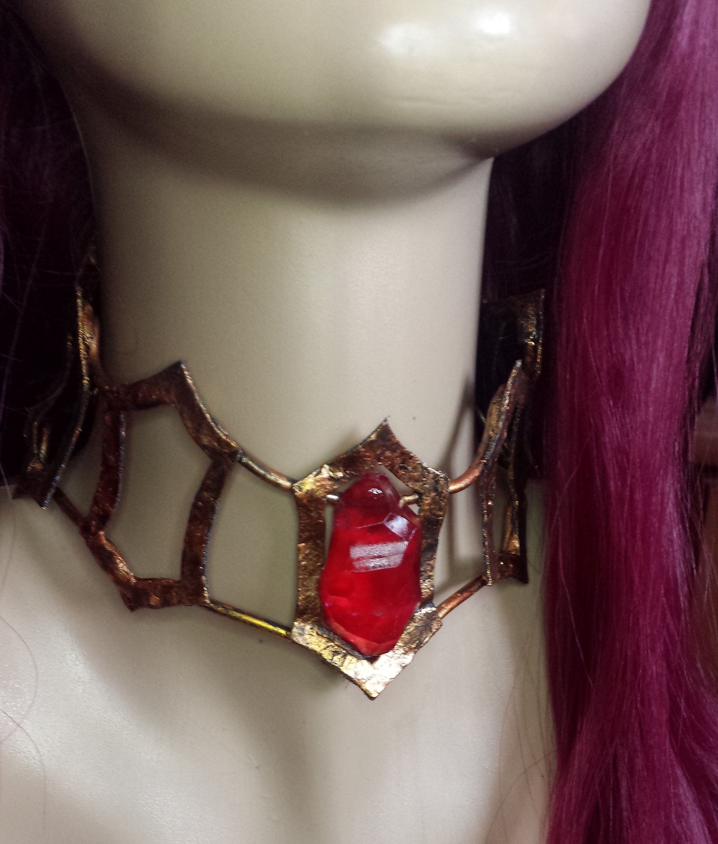 Melisandre Necklace Game of Inspired Red Gemstone -