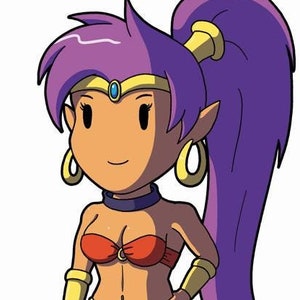 Shantae, Risky Boots, Gravity Rush, Cave Story, Journey, Transistor, Kain, Little Characters Postcards 2