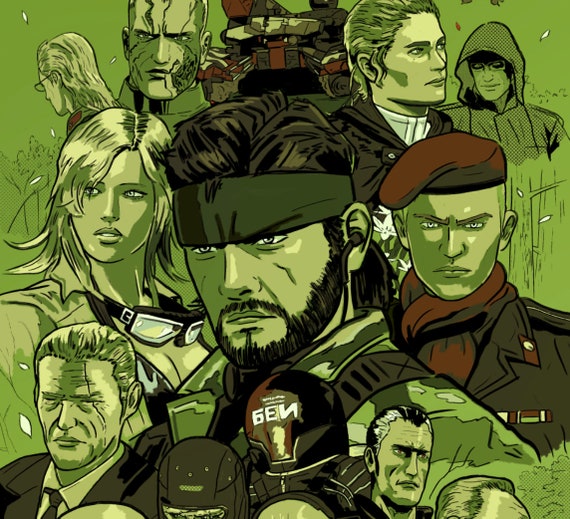 Metal Gear Solid 3 Print | A4 Size - Etsy Canada