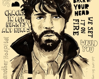 Foals,  A4 Print - Yannis Philippakis - type - music - indie