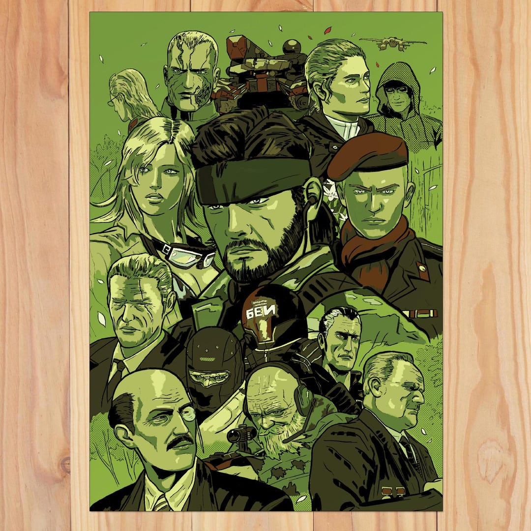 Metal Gear Solid 3 Print | A4 Size - Etsy