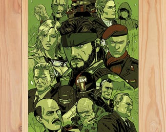Metal Gear Solid 3 Print | A4 Size - Etsy