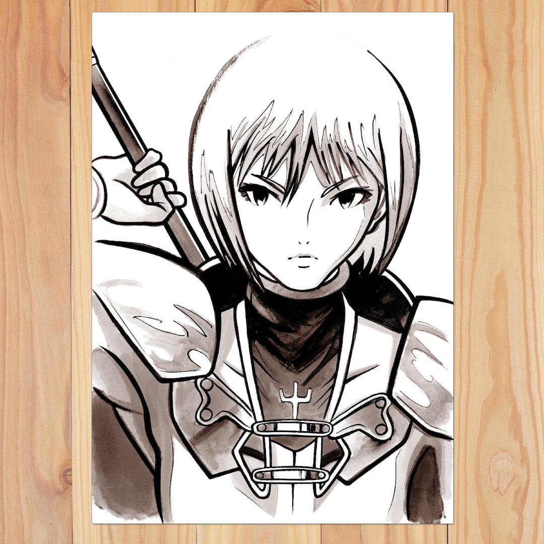 Claymore Art Print | A5 Size - Etsy