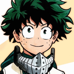 Anime inspiriert A5 Drucke, kleine Kunstkartendrucke - My Hero Academia, Cyberpunk, Cowboy Bebop