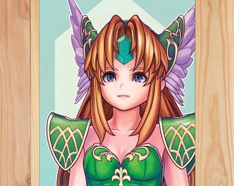 聖剣伝説2のマナツリー アートポスター キャンバス絵画 ポスター 吊り