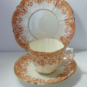 Antique  Aynsley  Fine China Trio Cup Saucer and Side Plate Reg no  169873  1881