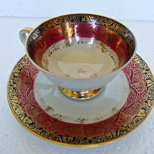 Vintage Art Deco   Espresso /Coffee Cup/Mocha Cup   and Saucer By Winterling Porcelain Factory -  Bavaria