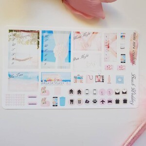 Beach wedding/ Side bar stickers and deco/icons/A la carte/ Vertical stickers/Erin condren/Happy planner/Aura Estelle