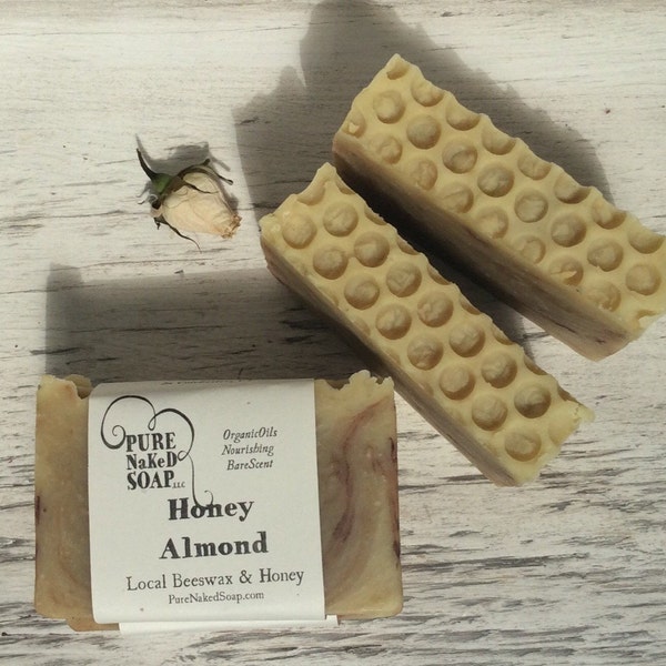 Organic soap - Bar Soap – All natural Honey Almond Soap - handmade soap – artisan gift soap – best selling soap – cold process soap