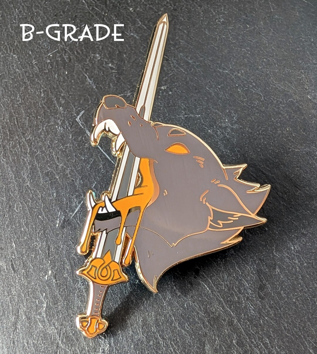 B-GRADE - Fenrir - Hard Enamel Pin - Etsy