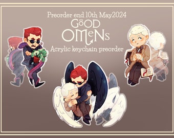 PREORDER - Acrylic keychain - Good Omens