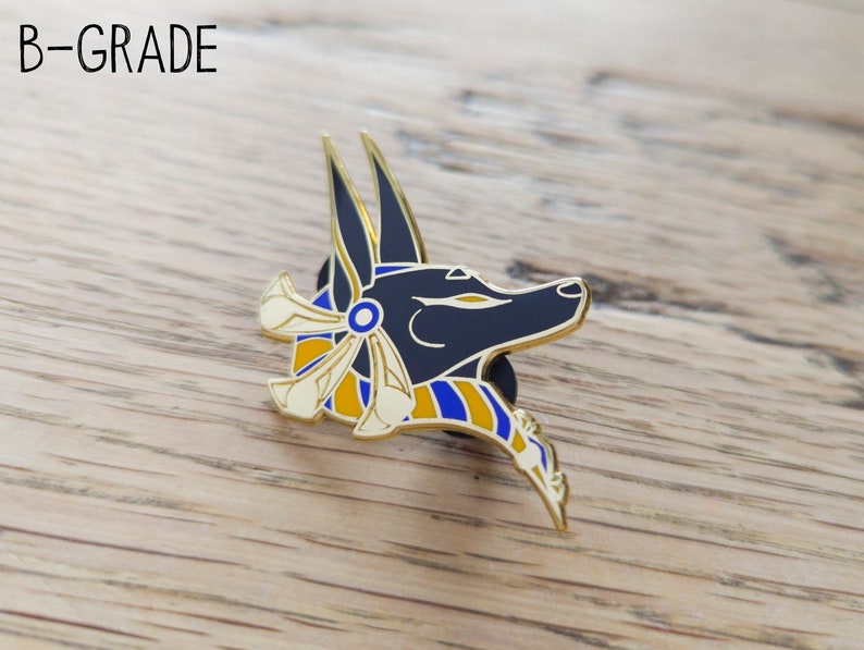 B-GRADE Anubis Hard Enamel Pin image 1