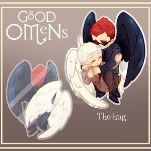 PREORDER Acrylic keychain Good Omens image 4