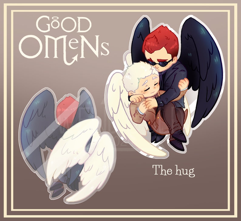 PREORDER Acrylic keychain Good Omens image 4