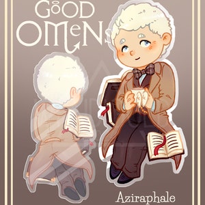 PREORDER Acrylic keychain Good Omens image 3