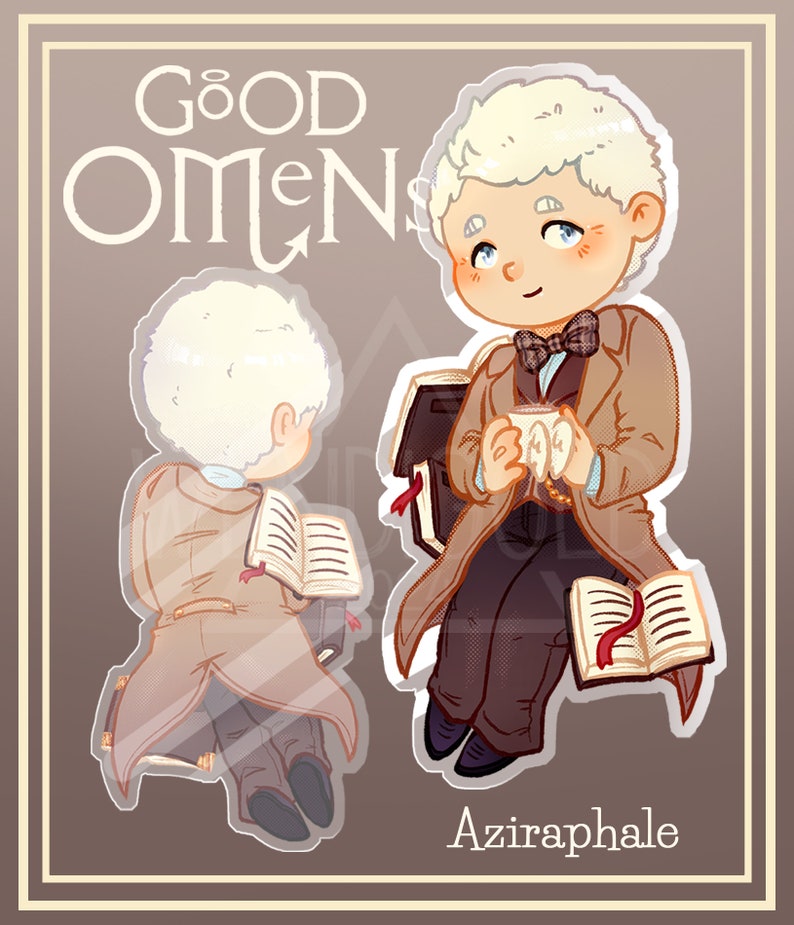 PREORDER Acrylic keychain Good Omens image 3