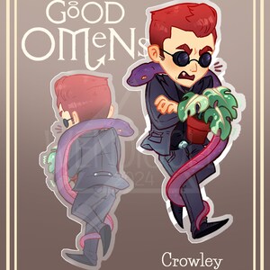 PREORDER Acrylic keychain Good Omens image 2