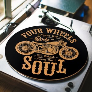 Turntable Slipmat - Rebel Motorcycle Club Cork turntable mat - DJ Slip mat
