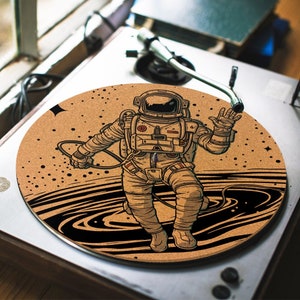 Turntable Slipmat - the Great Wave Cork Turntable Mat - DJ Slip
