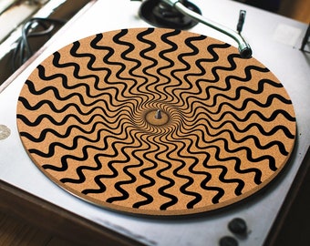 WAVY Turntable Slipmat - Cork turntable mat - DJ Slip mat