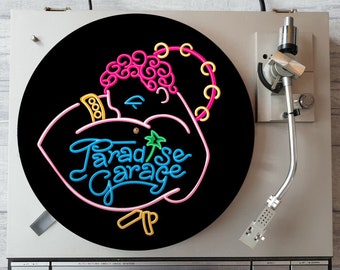 Paradise Garage SoHo NYC | 12" DJ Turntable Slipmats - Neon Sign Design