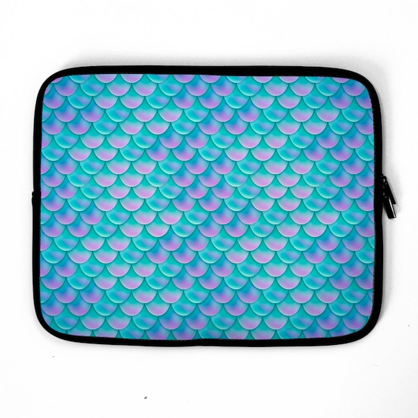 Mermaid Scales Laptop Sleeve, laptop case, Device Case , laptop bag, MacBook, iPad