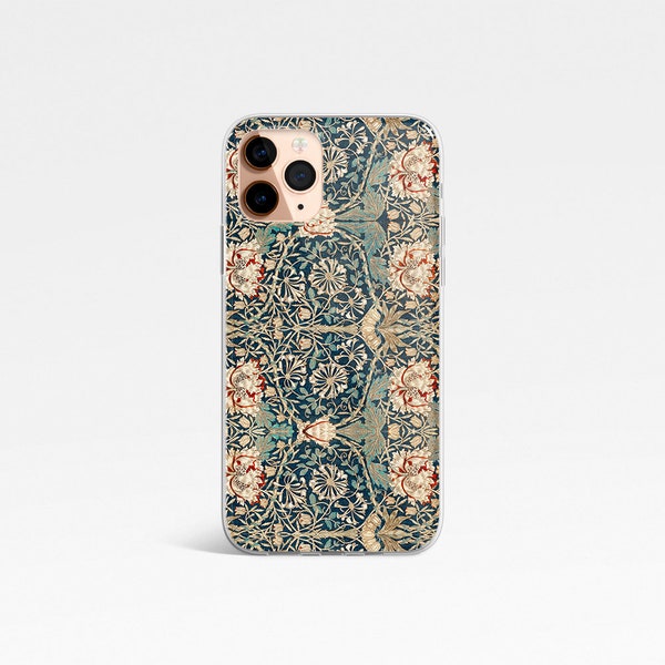 William Morris Honeysuckle iPhone Case pour iPhone 13 | 12 | 12 | Pro 12 Mini | 11 | 11 | Pro Max SE2 Fashion pour iPhone X / Xs | XR