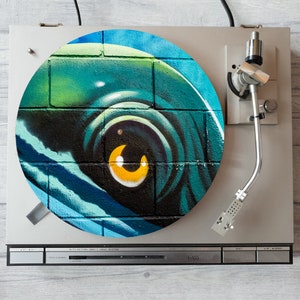 Sea Monster Graffiti Vinyl DJ Slipmat / Draaitafel SLIPMATTEN