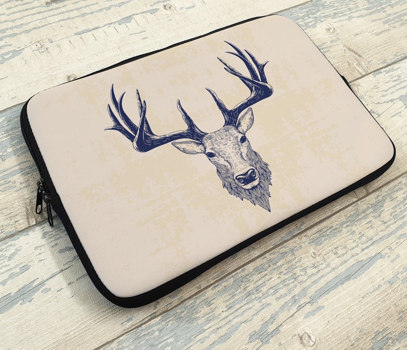 Deer Stag Head Antlers Laptop Sleeve Laptop Case Laptop Etsy