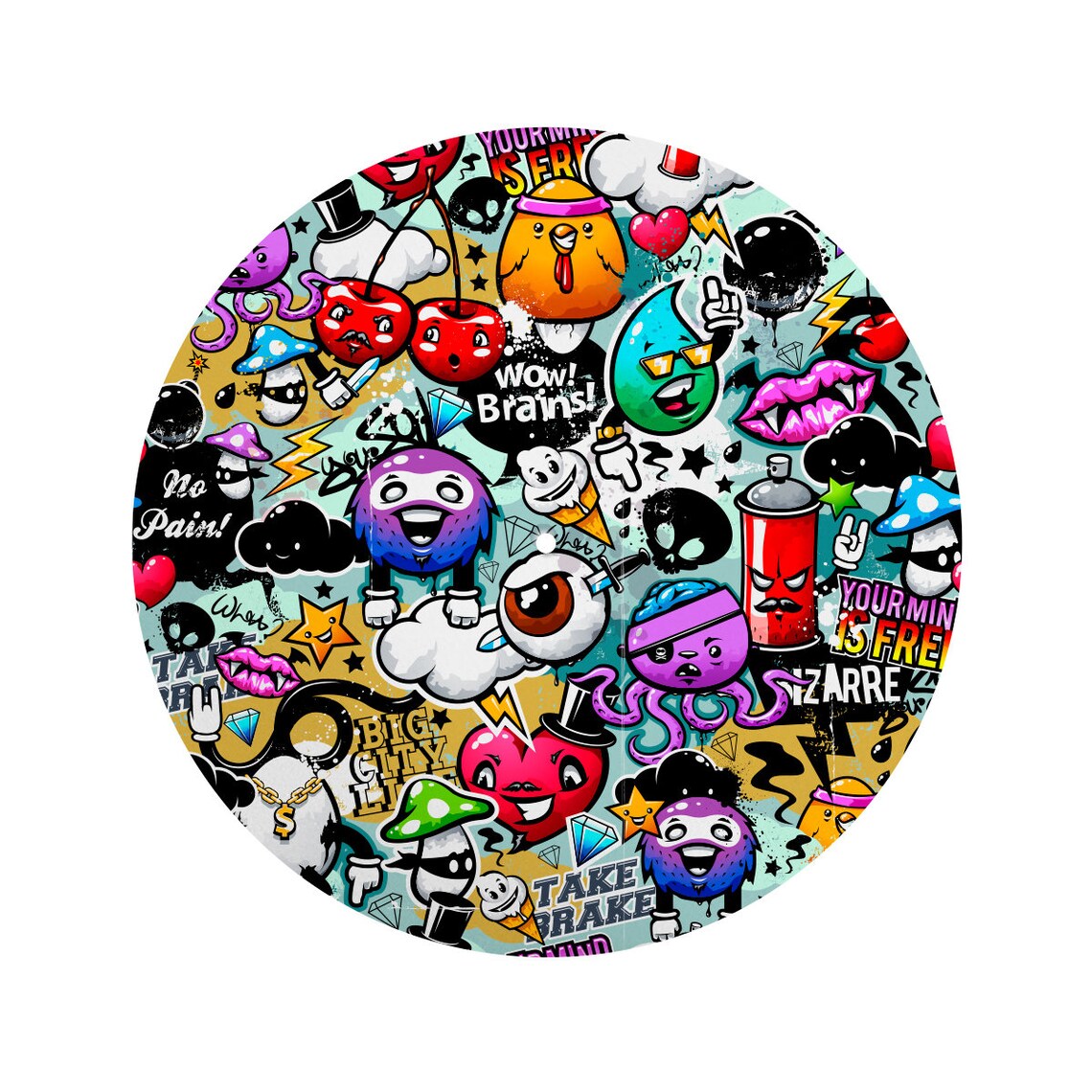 Hip Hop Graffiti DJ Slipmats / Turntable Slip Mats Technics Etsy