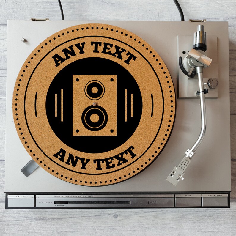 Personalised Speaker Cork Turntable Slipmat Cork Turntable Etsy