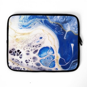 Blau Marmor Laptoptasche, Laptoptasche, Laptoptasche, MacBook, iPad, PASST AUF ALLE LAPTOP